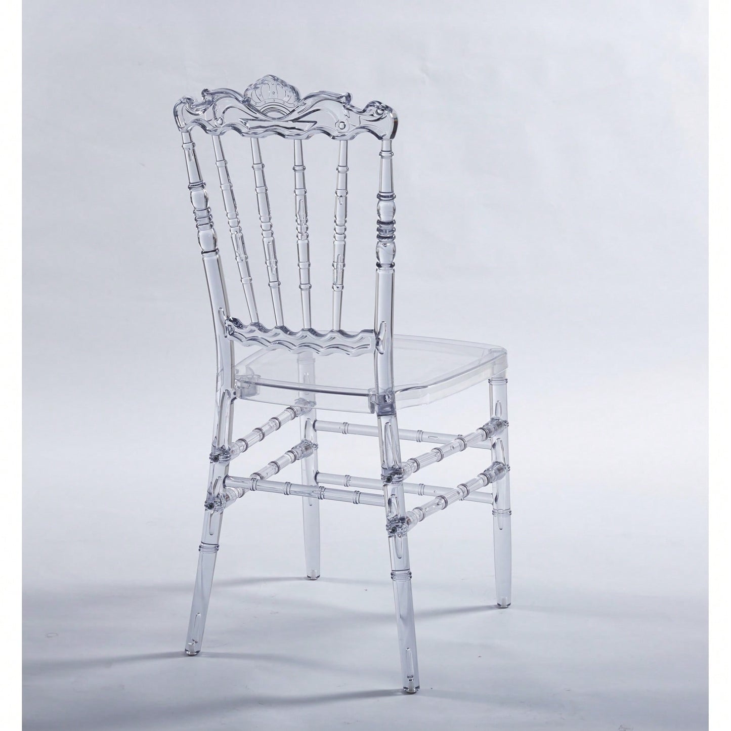 Set Of 4 Modern Plastic Seat Dining Chairs For Stylish Home Decor