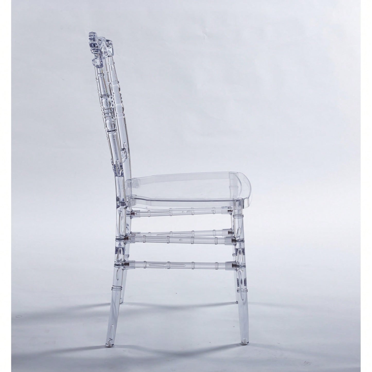 Set Of 4 Modern Plastic Seat Dining Chairs For Stylish Home Decor