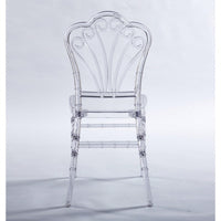 Set Of 4 Modern Plastic Seat Dining Chairs For Stylish Home Decor