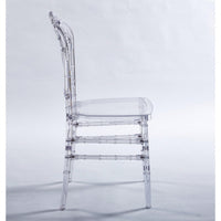 Set Of 4 Modern Plastic Seat Dining Chairs For Stylish Home Decor