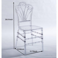 Set Of 4 Modern Plastic Seat Dining Chairs For Stylish Home Decor