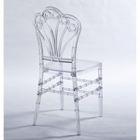 Set Of 4 Modern Plastic Seat Dining Chairs For Stylish Home Decor