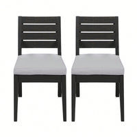 Set Of 2 Elegant Armless Dining Chair With Modern Design And Comfortable Seating
