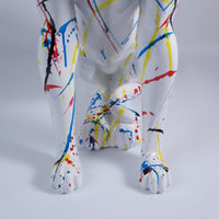 Large 31.5 Inch Modern Resin Leopard Sculpture For Home Decor Stunning Classical Leopard Statue Ideal For Shops And Halls