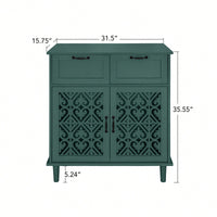 Stylish 2 Door 2 Drawer Cabinet For Bedroom Living Room And Study Storage Solutions