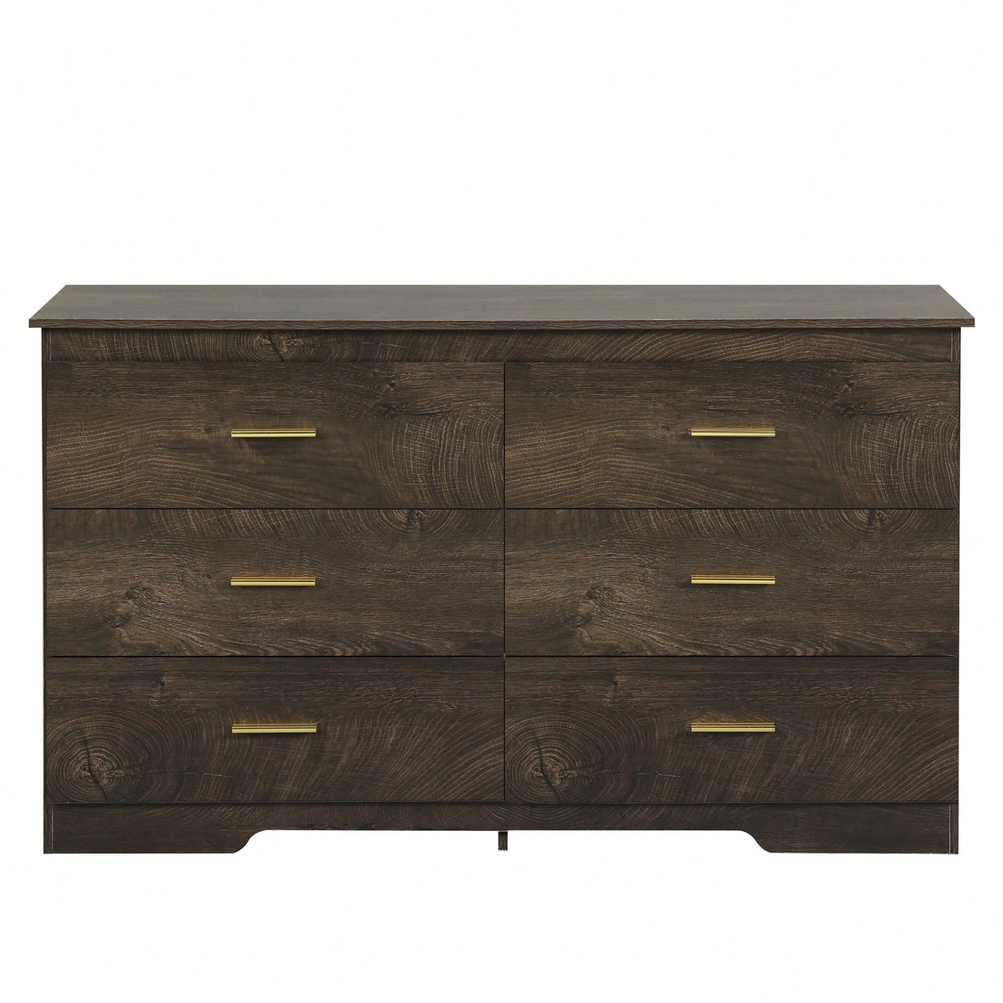 Wood Grain Buffet Sideboard Storage Cabinet With Gold Metal Handles For Dining Room Living Room Kitchen Hallway Grey