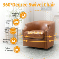 Elegant Swivel Living Room Chair For Modern Comfort And Style