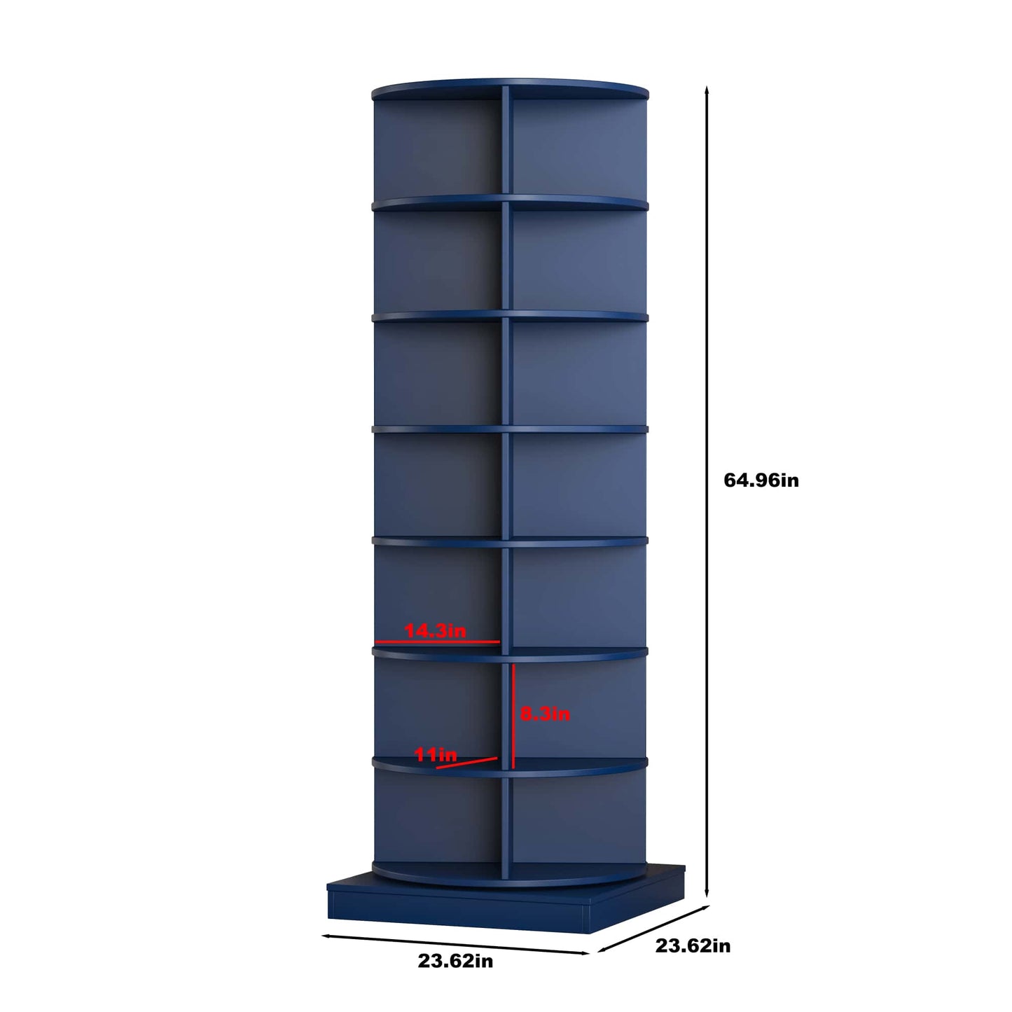 360 Degree Rotating 7-Tier Shoe Storage Cabinet Space-Saving Organizer For Home Entryway