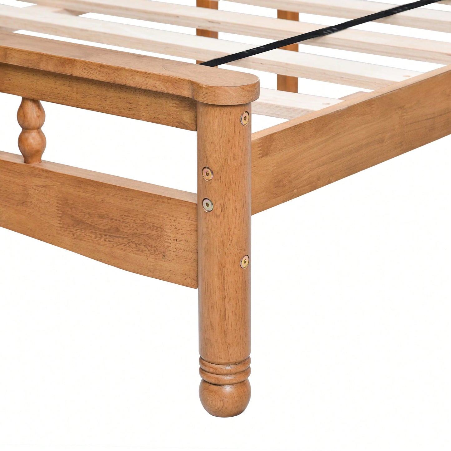 Elegant Wooden Queen Platform Bed Frame With Headboard Easy Assembly No Box Spring Needed