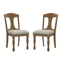 Mid Century Upholstered Dining Chairs Set Of 2 Comfortable Retro Kitchen Living Room Restaurant Furniture