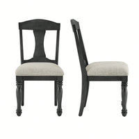 Mid Century Upholstered Dining Chairs Set Of 2 Comfortable Retro Kitchen Living Room Restaurant Furniture