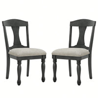 Mid Century Upholstered Dining Chairs Set Of 2 Comfortable Retro Kitchen Living Room Restaurant Furniture