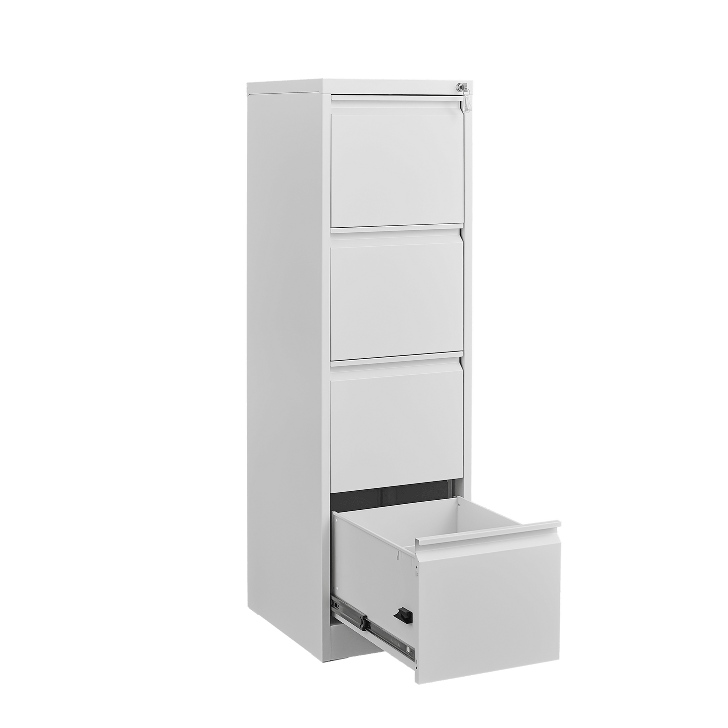 4 Drawer Vertical Metal File Cabinet With Lock For Home Office Storage A4 Letter Legal Files