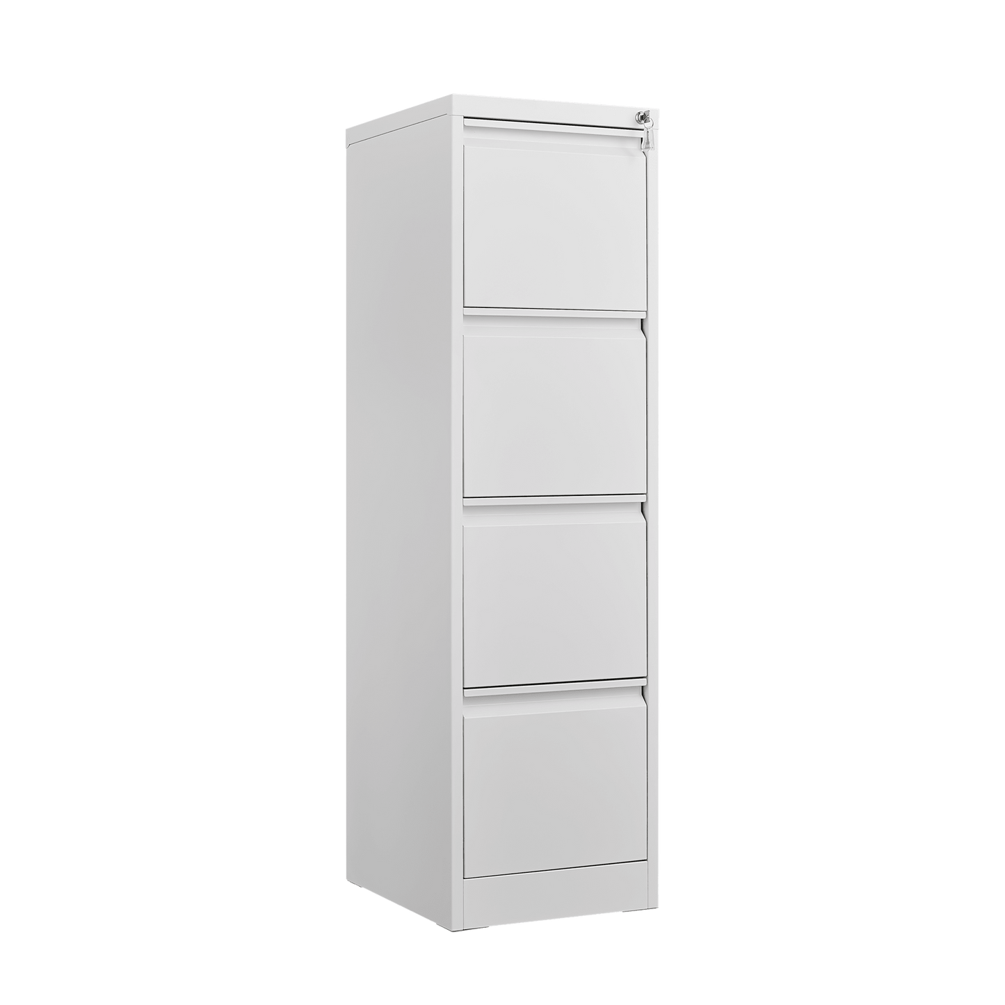 4 Drawer Vertical Metal File Cabinet With Lock For Home Office Storage A4 Letter Legal Files