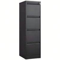 4 Drawer Vertical Metal File Cabinet With Lock For Home Office Storage A4 Letter Legal Files