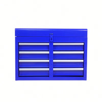 5-Drawer Rolling Tool Chest With Lockable Wheels, Sliding Drawers, Detachable Top, And Adjustable Shelf For Garage And Workshop Storage