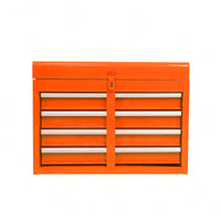 5-Drawer Rolling Tool Chest With Lockable Wheels, Sliding Drawers, Detachable Top, And Adjustable Shelf For Garage And Workshop Storage