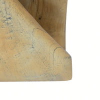 Stylish Black Twist Shape Side Table With Wood-Like Texture For Modern Living Spaces