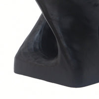 Stylish Black Twist Shape Side Table With Wood-Like Texture For Modern Living Spaces