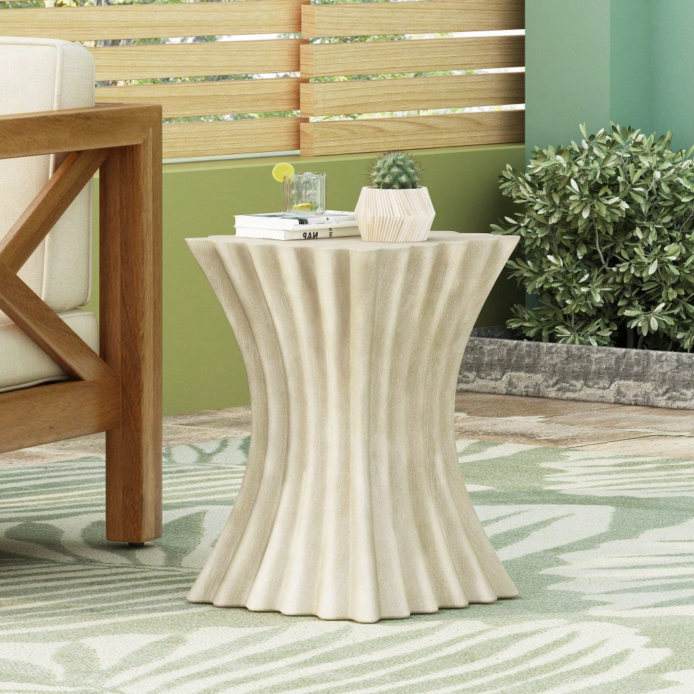 Archaistic Wavy Side Table For Modern Living Spaces
