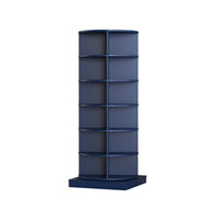 360 Degree Rotating Shoe Cabinet With 6 Layers For Space-Saving Storage And Organization