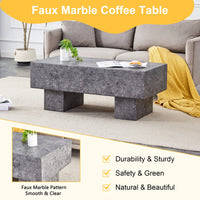 Modern Light Wood Texture MDF Coffee Table For Living Room And Apartment