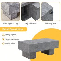 Modern Light Wood Texture MDF Coffee Table For Living Room And Apartment