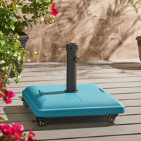 Heavy-Duty Square Wheelie Umbrella Base For Outdoor Stability And Support