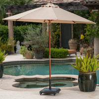 Heavy-Duty Square Wheelie Umbrella Base For Outdoor Stability And Support