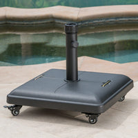 Heavy-Duty Square Wheelie Umbrella Base For Outdoor Stability And Support