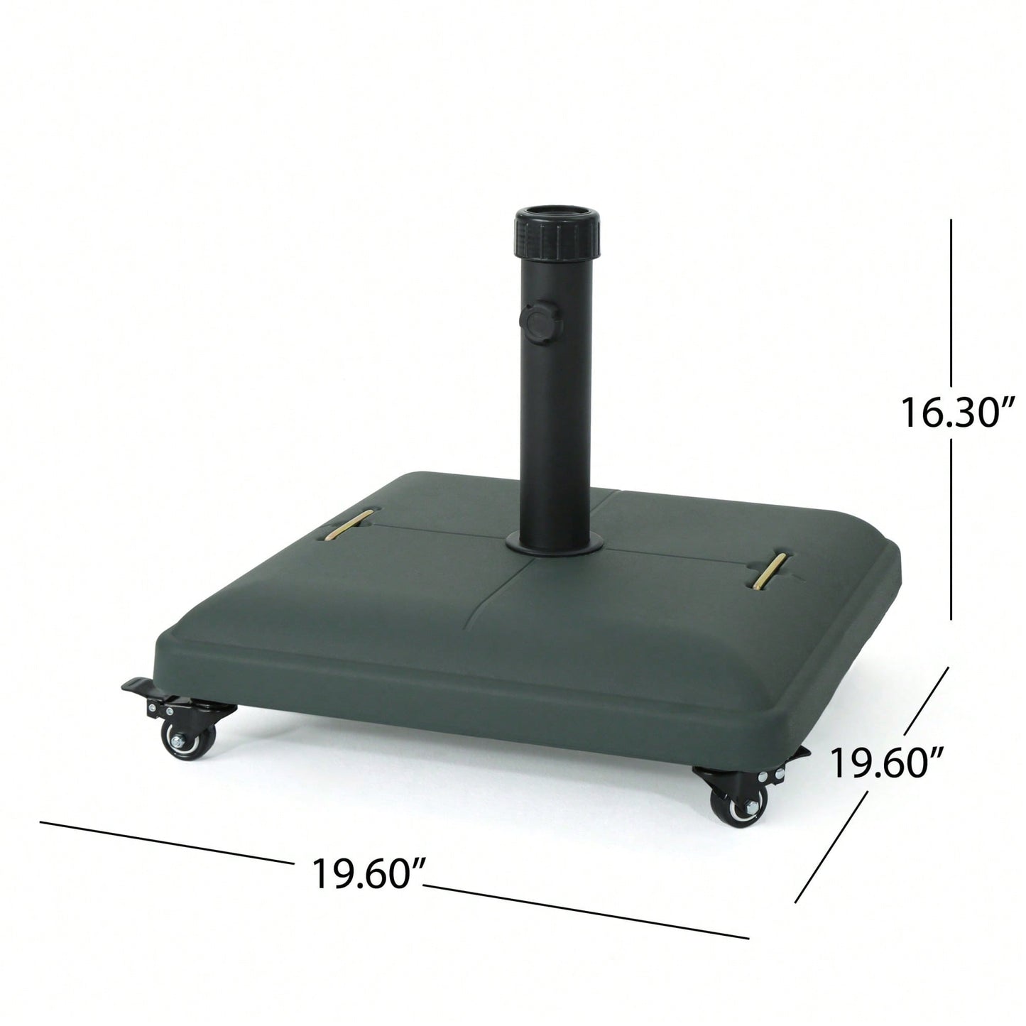 Heavy-Duty Square Wheelie Umbrella Base For Outdoor Stability And Support