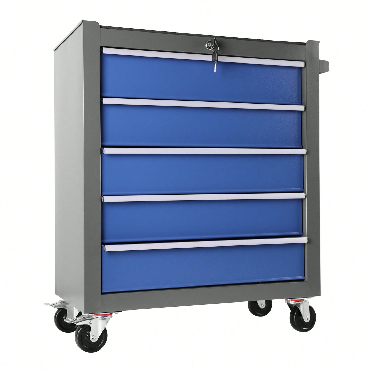 5 Drawer Rolling Tool Chest With Wheels Portable Organizer For Garage Workshop And Home Crafts