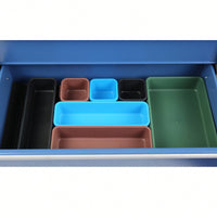 5 Drawer Rolling Tool Chest With Wheels Portable Organizer For Garage Workshop And Home Crafts