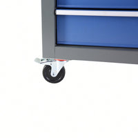 5 Drawer Rolling Tool Chest With Wheels Portable Organizer For Garage Workshop And Home Crafts