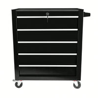 5 Drawer Rolling Tool Chest With Wheels Portable Organizer For Garage Workshop And Home Crafts