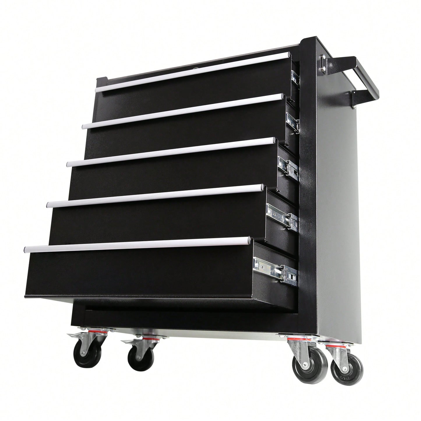 5 Drawer Rolling Tool Chest With Wheels Portable Organizer For Garage Workshop And Home Crafts