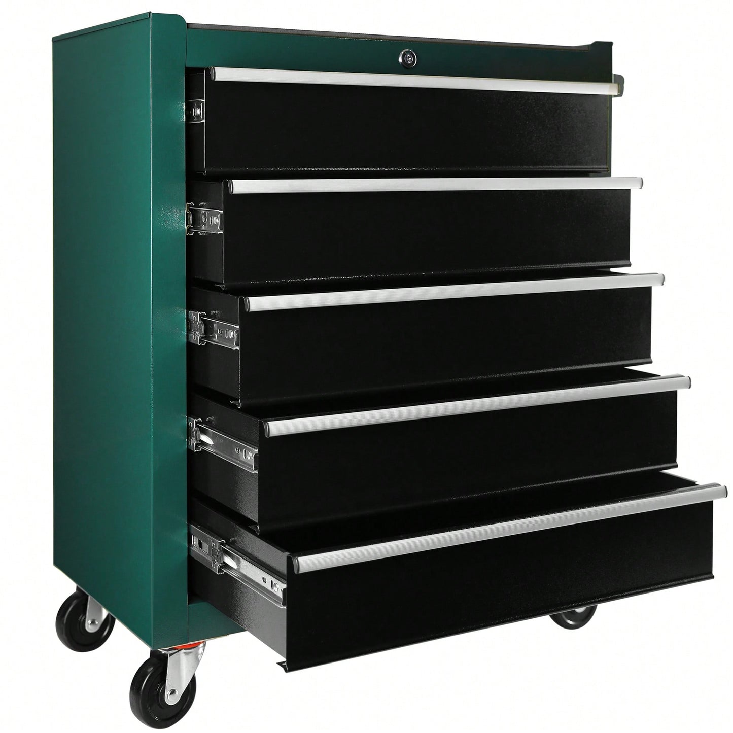 5 Drawer Rolling Tool Chest With Wheels Portable Organizer For Garage Workshop And Home Crafts