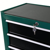 5 Drawer Rolling Tool Chest With Wheels Portable Organizer For Garage Workshop And Home Crafts