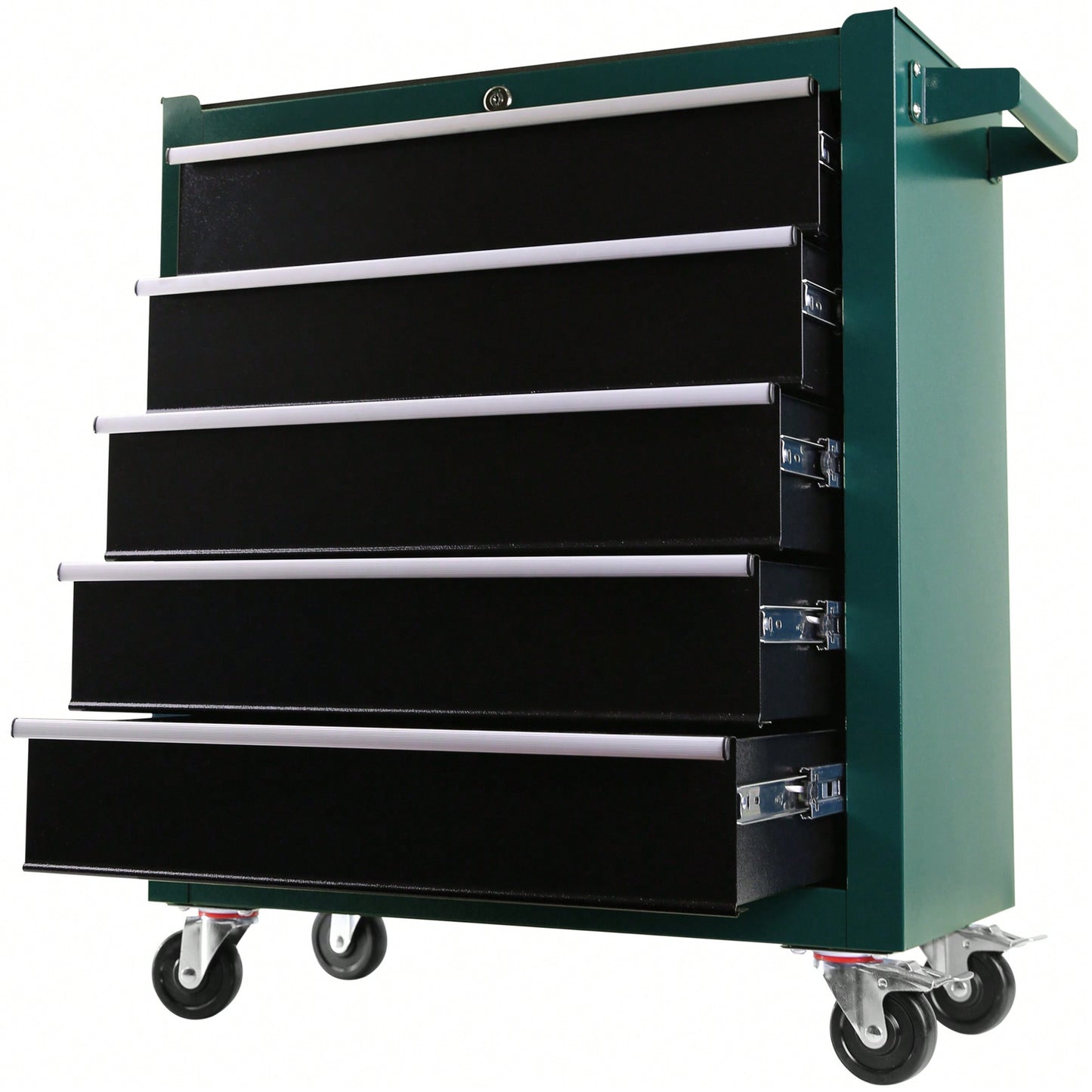 5 Drawer Rolling Tool Chest With Wheels Portable Organizer For Garage Workshop And Home Crafts