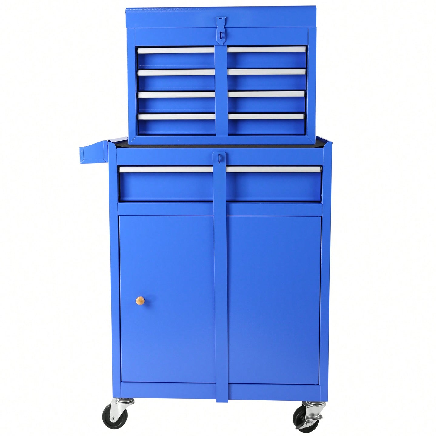 High Capacity 5-Drawer Rolling Tool Chest With Lockable Wheels Adjustable Shelf And Anti-Slip Liner Detachable Tool Box Organizer