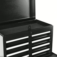 High Capacity 5-Drawer Rolling Tool Chest With Lockable Wheels Adjustable Shelf And Anti-Slip Liner Detachable Tool Box Organizer