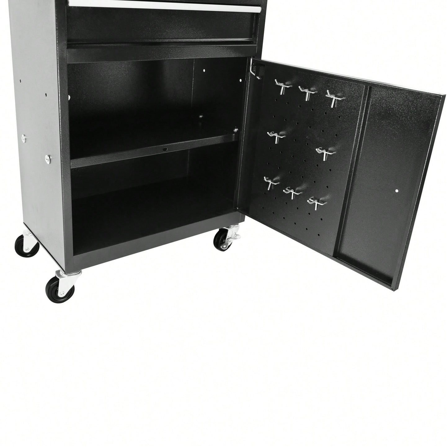 High Capacity 5-Drawer Rolling Tool Chest With Lockable Wheels Adjustable Shelf And Anti-Slip Liner Detachable Tool Box Organizer