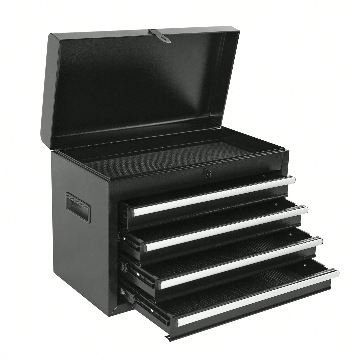 High Capacity 5-Drawer Rolling Tool Chest With Lockable Wheels Adjustable Shelf And Anti-Slip Liner Detachable Tool Box Organizer