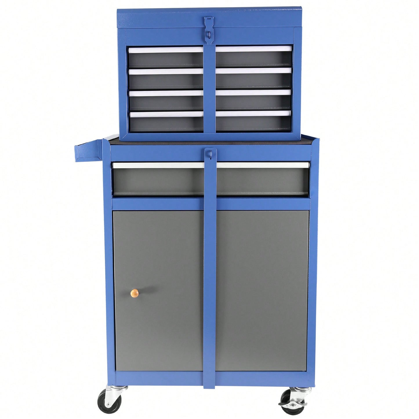 High Capacity 5-Drawer Rolling Tool Chest With Lockable Wheels Adjustable Shelf And Anti-Slip Liner Detachable Tool Box Organizer