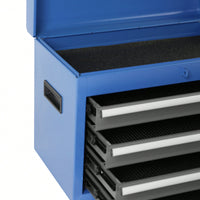 High Capacity 5-Drawer Rolling Tool Chest With Lockable Wheels Adjustable Shelf And Anti-Slip Liner Detachable Tool Box Organizer