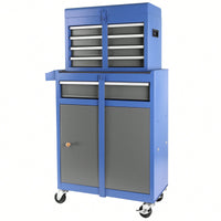 High Capacity 5-Drawer Rolling Tool Chest With Lockable Wheels Adjustable Shelf And Anti-Slip Liner Detachable Tool Box Organizer
