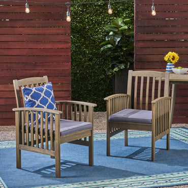 Set Of 2 Stylish Dining Chairs With Cushions For Comfort And Elegance