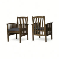 Set Of 2 Stylish Dining Chairs With Cushions For Comfort And Elegance