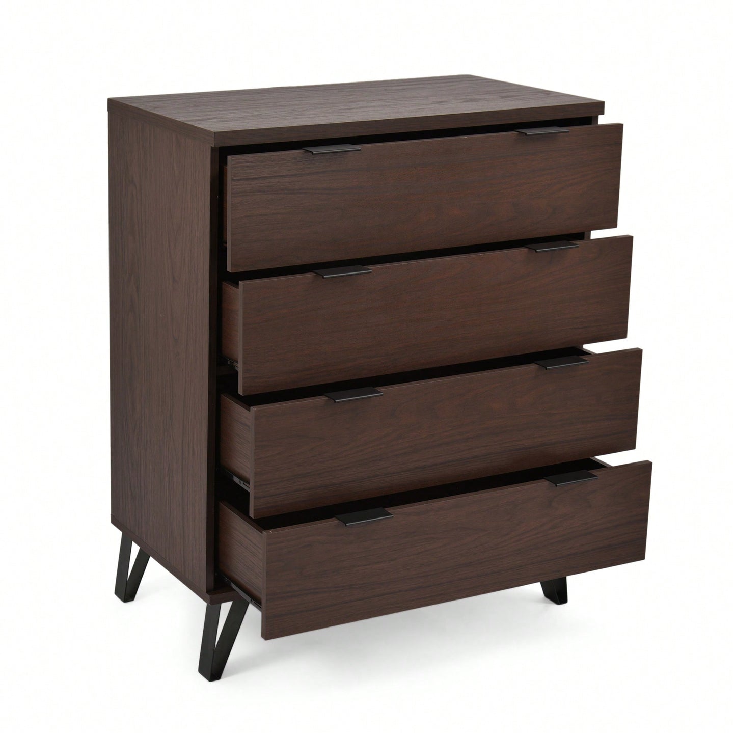 Wide 4 Drawer Storage Chest For Bedroom Or Living Room Organization