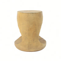 Wood-Like Texture Hollow Side Table For Modern Living Spaces Natural